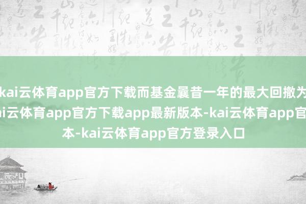 kai云体育app官方下载而基金曩昔一年的最大回撤为-29.0%-kai云体育app官方下载app最新版本-kai云体育app官方登录入口