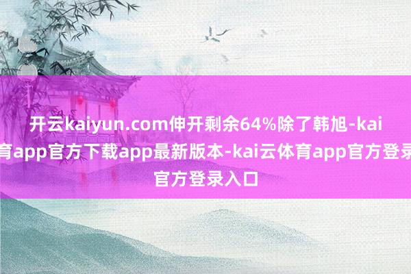 开云kaiyun.com伸开剩余64%除了韩旭-kai云体育app官方下载app最新版本-kai云体育app官方登录入口